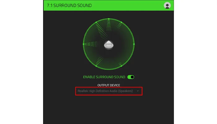 Razer 7.1 Surround Sound not working
